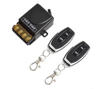 Interrupteur à distance sans fil pour actionneurs linéaires DC 12 - 72 V, portée de 100 m, contrôle RF avec relais 30 A pour relais, moteur marche/arrêt/lumière/interrupteur - Compatible