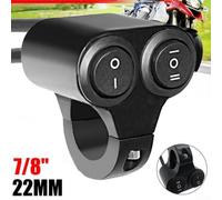 Interrupteur à double bouton pour guidon de moto, conçu pour un contrôle efficace des phares et des feux de brouillard sur le VTT