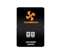 Interrupteur à double bouton-poussoir 12 V, barre lumineuse LED orange/blanc pour Toyota 4Runner Prado Landcruiser, dimensions 32,5 mm x 22 mm(Lotus root color)