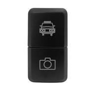 Interrupteur à double bouton-poussoir 12 V, barre lumineuse LED verte/bleue avec câble, compatible avec Toyota Bus 4Runner Hilux RAV4 Prado(Bumper camera)