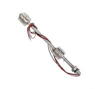 Interrupteur à flotteur à double boule en acier inoxydable pour contrôle du niveau d'eau dans les réservoirs, piscines, aquariums et puisards - Longueur réglable de 100 à 500 mm, compatible AC/DC (200