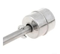 Interrupteur à flotteur miniature en acier inoxydable avec capteur de niveau d'eau vertical pour l'activation de pompes et d'alarmes avec câble de 30 cm et installation simple (200 mm)