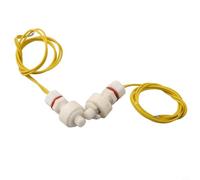 Interrupteur à flotteur vertical pour mini capteur de niveau d'eau, modèle ZP2508, corps en polypropylène de 36 mm x 19 mm, 10 W/100 V DC/0,5 A, câble de 36 cm, blanc - Lot de 2 pour