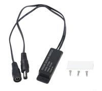 Interrupteur à induction pour micro-ondes 5,8 GHz DC5-24 V Capteur de corps humain pour lumières LED PWM marche/arrêt automatique Portée 3-6 m Unité en plastique blanc (noir)