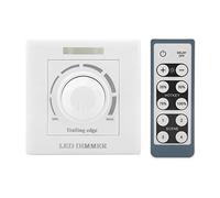Interrupteur à Intensité Variable, Variateur pour Lumière LED Luminosité Réglable Gradateur Mural avec Télécommande IR 200 W Interrupteur Intelligent 220 V