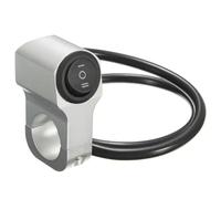 interrupteur à klaxon Interrupteur de phare guidon moto en alliage d'aluminium, 22mm, 7/8 pouces, interrupteur à trois positions, projecteur antibrouillard Ret(C)