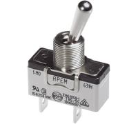 Interrupteur à levier 1 x (On)/Off/(On) APEM 637H/2 250 V/AC 10 A momentané/0/momentané 1 pc(s)