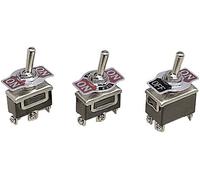 Interrupteur à levier 1 x (On)/Off/(On) Velleman JS-510G 250 V/AC 10 A momentané/0/momentané 1 pc(s)