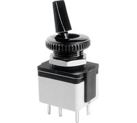 Interrupteur à levier 2 x Off/On APEM 4641A-22 250 V/AC 3 A à accrochage 1 pc(s)