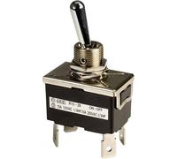 Interrupteur à levier 2 x Off/On SCI R13-29F 250 V/AC 10 A à accrochage 1 pc(s)