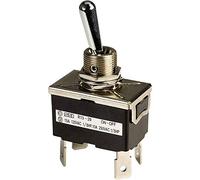 Interrupteur à levier 2 x Off/On SCI R13-29F 250 V/AC 10 A à accrochage 1 pc(s)