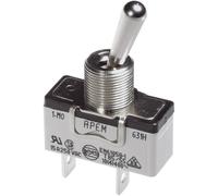 Interrupteur à levier 2 x On/Off/On APEM 649NH/2 250 V/AC 10 A permanent/0/permanent 1 pc(s)