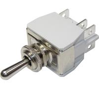 Interrupteur à levier 2 x On/On APEM 6-646H/2 250 V/AC 6 A à accrochage 1 pc(s)