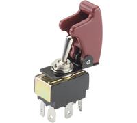 Interrupteur à levier 2 x On/On TRU COMPONENTS TC-R13-28B-01/R17-10 1587823 250 V/AC 10 A à accrochage 1 pc(s)