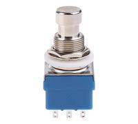 Interrupteur à pédale 9 broches 3pdt Stompbox pour effets de guitare électrique True Bypass Interrupteur à bouton-poussoir étanche Momentané LED Levier de commande Start Stop Variateur Détecteur