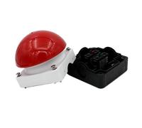 Interrupteur à pédale d'arrêt d'urgence étanche, bouton champignon 1NO+1NC, interrupteur à pédale manuel à réarmement au