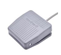 Interrupteur à pédale électrique en plastique, interrupteur de commande au pied étanche, pédale 220V AC 10A gris On Off momentané (Color : 2m)