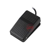 Interrupteur à pédale électrique momentané antidérapant en métal TFS-1 220 V AC 10 A Interrupteur à pédale marche/arrêt étanche noir(16cm)