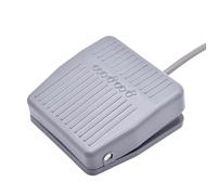 Interrupteur à pédale électrique SPDT en plastique personnalisé, 220 V CA 10 A, marche/arrêt, gris, momentané, 2 pièces(0.15m)