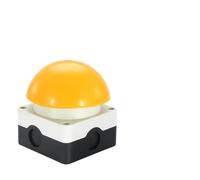 Interrupteur à pédale étanche IP67 GY-801, bouton-poussoir d'auto-réinitialisation normalement ouvert pour les Applications de contacteur de démarrage/arrêt AC/DC(Yellow)