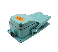 Interrupteur à pédale momentané en métal AC250 V 15 A 1NO 1NC Interrupteur à pied antidérapant pour le travail du bois Bouton poussoir marche/arrêt Étanche Contrôle momentané LED Poignée à levier