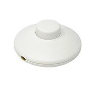Interrupteur à pied Blanc 250 V rond CE Interrupteur à pédale pour sur pied et de table Leuchten Interrupteur intermédiaire