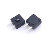 Interrupteur à pied droit for lampe de poche LG-21B, 10 pièces, 1212-112YB, bouton autobloquant, une ouverture, une fermeture, 12 x 12 mm