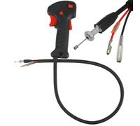 Interrupteur à poignée, 19 mm, poignée de débroussailleuse, interrupteur d'accélérateur, câble de déclenchement, brosse accessoires, outils, longueur 80 cm