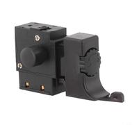 Interrupteur à pression pour outils électriques avec régulateur rotatif, contrôleur de vitesse 250 V, bouton de déclenchement en plastique, noir, pour perceuses FA2-4/1BEK, montage facile, 1 pièce (B)