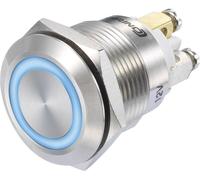Interrupteur à pression TRU COMPONENTS GQ19F-10E/B/12V/S 1273005 48 V/DC 3 A 1 x On/(On) IP65 à rappel 1 pc(s)