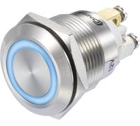 Interrupteur à pression TRU COMPONENTS GQ19F-10E/B/12V/S 1273005 48 V/DC 3 A 1 x On/(On) IP65 à rappel 1 pc(s)