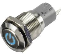 Interrupteur à pression TRU COMPONENTS LAS2GQF-11ZDT/B/12V/S/P 1303018 48 V/DC 2 A 1 x On/On IP65 à accrochage 1 pc(s)