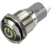 Interrupteur à pression TRU COMPONENTS LAS2GQF-11ZDT/G/12V/S/P 1303017 48 V/DC 2 A 1 x On/On IP65 à accrochage 1 pc(s)