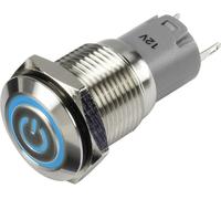 Interrupteur à pression TRU COMPONENTS LAS2GQF-11ZET/B/12V/S/P 1303026 48 V/DC 2 A 1 x On/On IP65 à accrochage 1 pc(s)