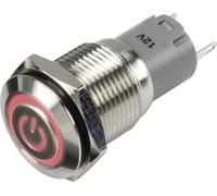 Interrupteur à pression TRU COMPONENTS LAS2GQF-11ZET/R/12V/S/P 1303024 48 V/DC 2 A 1 x On/On IP65 à accrochage 1 pc(s)