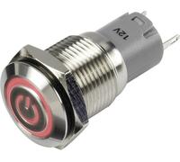 Interrupteur à pression TRU COMPONENTS LAS2GQF-11ZET/R/12V/S/P 1303024 48 V/DC 2 A 1 x On/On IP65 à accrochage 1 pc(s)