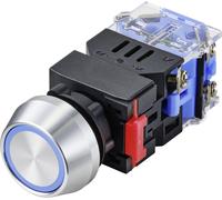 Interrupteur à pression TRU COMPONENTS TC-9428152 LAS0-L-11ZEB/B/12V 250 V 5 A 1 x Off/On à accrochage bleu IP40