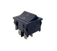 Interrupteur à ressort à réinitialisation automatique 4 broches KCD108-2, 6 A/250 V, 21 x 24 mm, type navire, 1 pièce Controls Switches