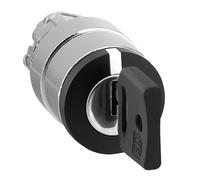 Interrupteur ZB4BG03 : interrupteur rotatif avec clé tige 22 mm.Pos : 3 noir ...