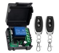 Interrupteur à télécommande sans fil, 5 V, 12 V, 24 V, 30 V, avec 2 télécommandes, 1 canal de relais de commande radio, récepteur de relais de porte de garage, télécommande universelle, contrôleur de