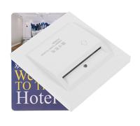 Interrupteur Activé par Carte 20a à Trois Fils pour Chambre D'hôtes | PC Blanc, Coupure Automatique Différée, Gestion de L'énergie, Usage pour Dortoirs et Maisons D'hôtes