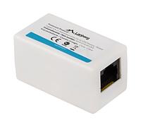 Interrupteur AD-RJ45-RJ45-OU6 RJ45 blanc cat : 6 prises RJ45, des deux côtés ...