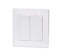 Interrupteur allemand 1 voie et 2 clés de couleur blanche, idéal pour contrôler la lumière avec style et fonctionnalité, n'importe quel environnement de votre maison.