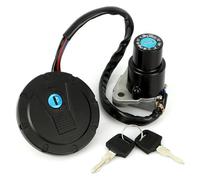 Interrupteur Allumage Clé Pour KAWASAKI Pour KLR650 Pour KLR 1987-2007 Contacteur Allumage Bouchon Réservoir Essence Serrure Clé