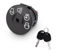 Interrupteur Allumage Démarreur Tondeuse à Gazon avec Clé 7 Bornes pour Husqvarna Sears Craftsman John Deere, 4 Positions Interrupteur Allumage Démarreur Compatible avec 175566 175442 GY20074
