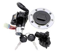 Interrupteur Allumage Moto Pour Suzuki Pour GSF1200 Pour Bandit Pour GSF600 1996-2005 Contacteur Allumage Bouchon Réservoir Essence Verrou Selle Barillet Clé(GSF1200 Bandit)