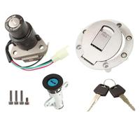 Interrupteur Allumage Moto Pour TZR125 Pour TZM150 Pour TZR150 Pour TDM850 Kit Contacteur Allumage Clé Verrouillage Selle Bouchon Réservoir Essence(Style A)