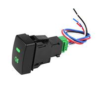 Interrupteur antibrouillard à bouton poussoir 5 broches avec câble, voyant LED vert, pour véhicules sélectionnés Civic Accord CRV Odyssey Fit