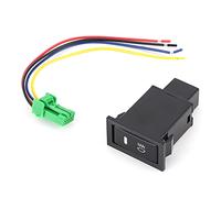 Interrupteur antibrouillard, Interrupteur antibrouillard, 4 Pôles 12V Bouton Poussoir Antibrouillard Bouton Poussoir Contrôleur Style Usine LED Fond Adapté pour Land Cruiser 100 75 76 78 79 Série
