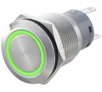 Interrupteur antivandalisme TRU COMPONENTS LAS1-AGQ-11ZE, GN 701318 250 V/AC 5 A 1 x On/On IP67 à accrochage 1 pc(s)